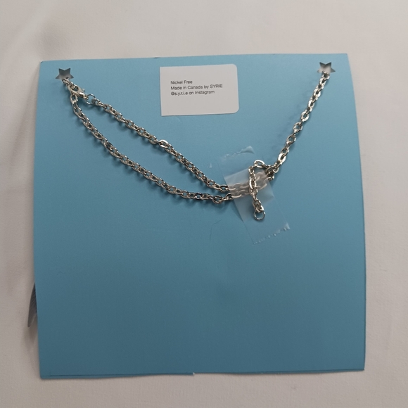 Large Grey Bat Necklace with Rhinestones. - Picture 3 of 3